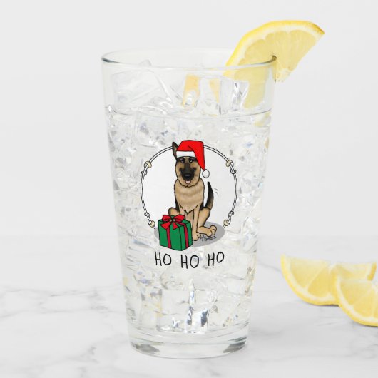 Kerstkerstkerstkerstkerstkerstkerstman met Duitse  Glas (Achterkant ijs)