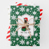 Kerstkerstkerstkerstkerstkerstkerstman met Duitse Inpakpapier Vel (In situ)