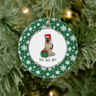 Kerstkerstkerstkerstkerstkerstkerstman met Duitse Keramisch Ornament