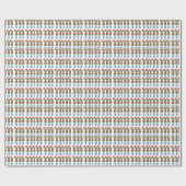 Kerstkerstkerstkerstkerstkerstkerstman met Ginger  Cadeaupapier (Vlak)