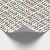 Kerstkerstkerstkerstkerstkerstkerstman met Ginger  Cadeaupapier (Hoek)