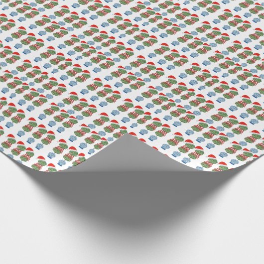 Kerstkerstkerstkerstkerstkerstkerstman met Ginger  Cadeaupapier (Hoek)