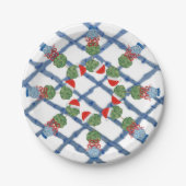 Kerstkerstkerstkerstkerstkerstkerstman met Ginger  Papieren Bordje (Voorkant)