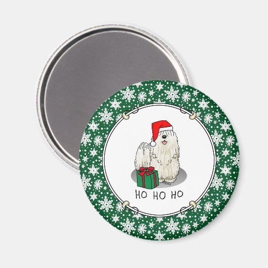 Kerstkerstkerstkerstkerstkerstkerstman met puli Do Magneet (Voorkant / Achterkant)
