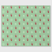 Kerstkerstkerstkerstkerstkerstkerstman met T-Bone  Cadeaupapier (Vlak)