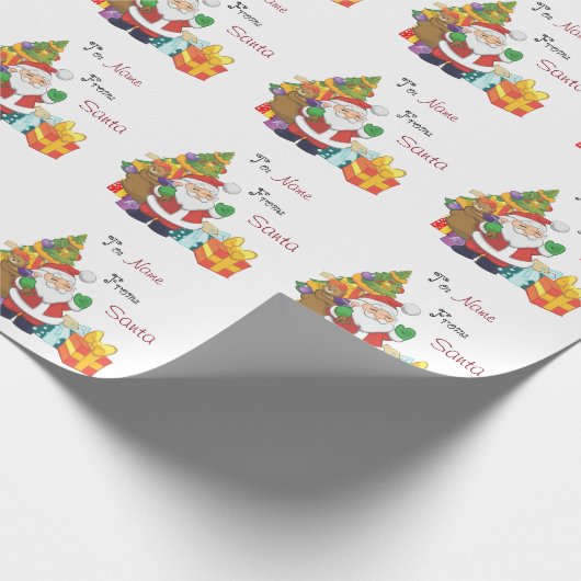 Kerstkerstkerstkerstkerstkerstkerstman, op en van  cadeaupapier (Hoek)