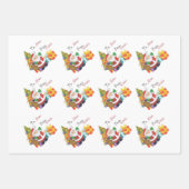 Kerstkerstkerstkerstkerstkerstkerstman, op en van  inpakpapier vel (Voorkant)