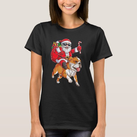 Kerstkerstkerstkerstkerstkerstkerstman Riding Engl T-shirt (Voorkant)