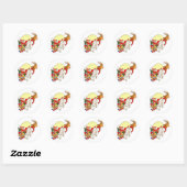 kerstkerstkerstkerstkerstkerstkerstman ronde sticker (Vel)