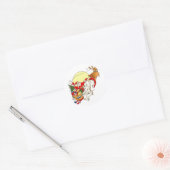 kerstkerstkerstkerstkerstkerstkerstman ronde sticker (Envelop)