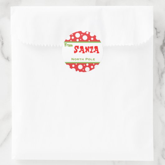 kerstkerstkerstkerstkerstkerstkerstman ronde sticker (Tas)