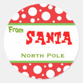 kerstkerstkerstkerstkerstkerstkerstman ronde sticker (Voorkant)