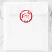 kerstkerstkerstkerstkerstkerstkerstman ronde sticker (Tas)