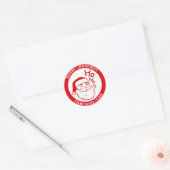 kerstkerstkerstkerstkerstkerstkerstman ronde sticker (Envelop)