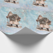  kerstkerstkerstkerstkerstkerstkerstman, sneeuwval cadeaupapier (Hoek)