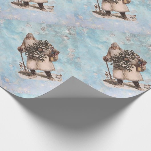  kerstkerstkerstkerstkerstkerstkerstman, sneeuwval cadeaupapier (Hoek)