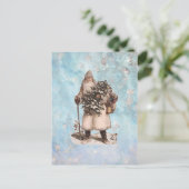  kerstkerstkerstkerstkerstkerstkerstman, sneeuwval feestdagenkaart (Staand voorkant)