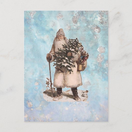  kerstkerstkerstkerstkerstkerstkerstman, sneeuwval feestdagenkaart (Voorkant)