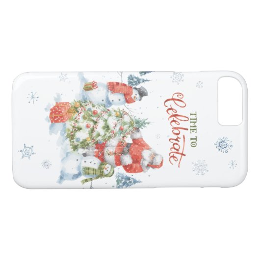 Kerstkerstkerstkerstkerstkerstkerstman Waterverf Case-Mate iPhone Case (Achterkant (Horizontaal))