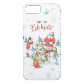 Kerstkerstkerstkerstkerstkerstkerstman Waterverf Case-Mate iPhone Case (Achterkant)