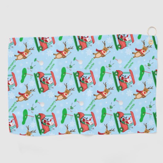 Kerstkerstkerstkerstkerstkerstkerstmangans met ren golfhanddoek (Horizontaal)