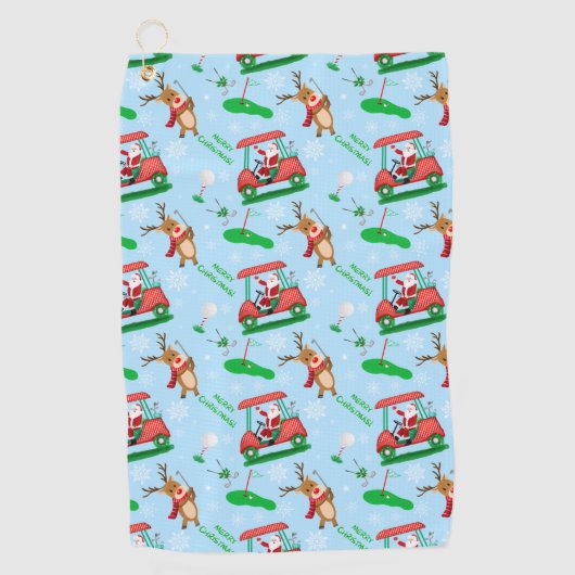 Kerstkerstkerstkerstkerstkerstkerstmangans met ren golfhanddoek (Voorkant)