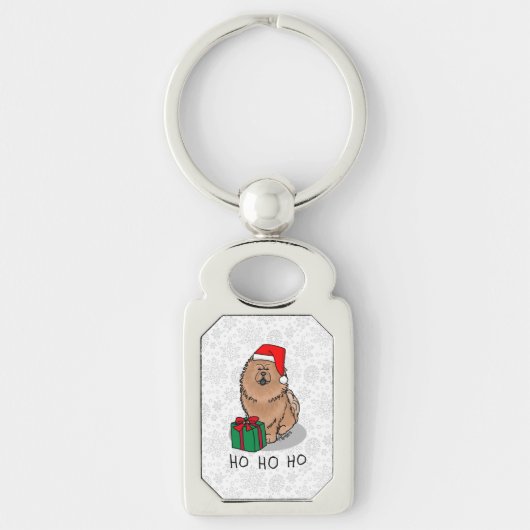 Kerstkerstkerstkerstkerstkerstkerstmanhoe-hondjes sleutelhanger (Voorkant)