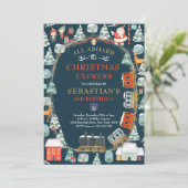 Kerstkerstkerstkerstkerstkerstkerstmantrein op jaa kaart (Staand voorkant)