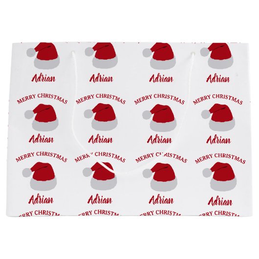 Kerstkerstkerstkerstkerstkerstkerstmis en aangepas groot cadeauzakje (Voorkant)