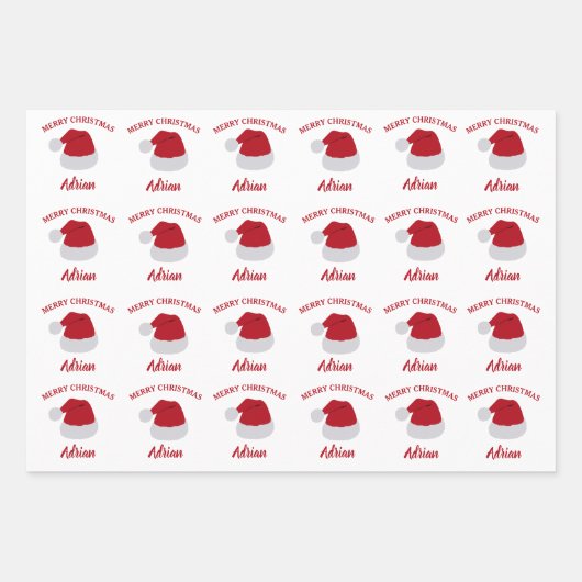 Kerstkerstkerstkerstkerstkerstkerstmis en aangepas inpakpapier vel (Voorkant)