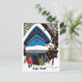 Kerstkerstkerstkerstkerstkerstkerstmis, met een ka feestdagenkaart (Staand voorkant)