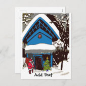 Kerstkerstkerstkerstkerstkerstkerstmis, met een ka feestdagenkaart (Voorkant / Achterkant)