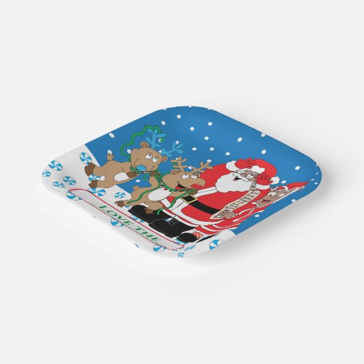 kerstkerstkerstkerstkerstkerstkerstmis papieren bordje (Gebogen)