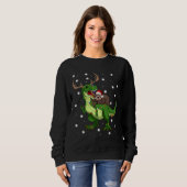 Kerstkerstkerstkerstkerstkerstkerststaartwit Trui (Voorkant volledig)