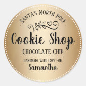 kerstkerstkerstkerstkerstkerstkeuken Aangepaste on Ronde Sticker (Voorkant)