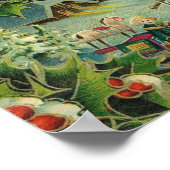 Kerstkerstkerstkerstkerstkerstman Antiek Victoriaa Poster (Hoek)