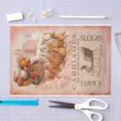 Kerstkerstkerstkerstkerstkerstman en slee met rend tissuepapier (Craft)