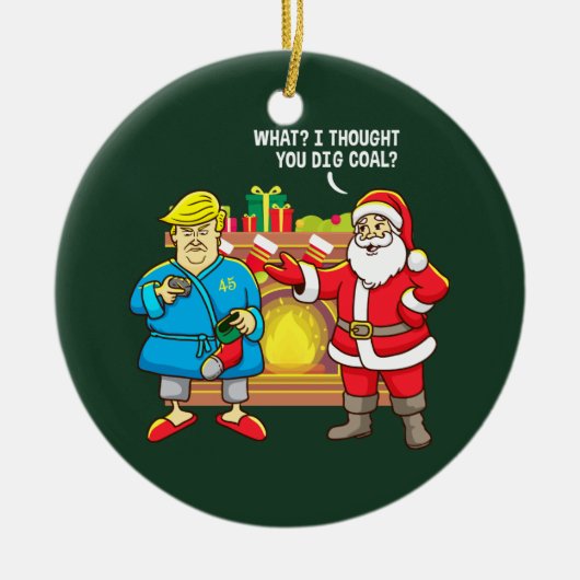 Kerstkerstkerstkerstkerstkerstman Funny Keramisch Ornament (Voorkant)
