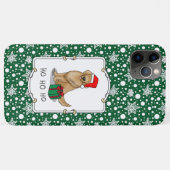 Kerstkerstkerstkerstkerstkerstman Golden Retriever Case-Mate iPhone Case (Achterkant (horizontaal))