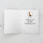 Kerstkerstkerstkerstkerstkerstman Golden Retriever Kaart (Binnen)