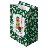 Kerstkerstkerstkerstkerstkerstman Golden Retriever Medium Cadeauzakje (Achterkant Gekanteld)