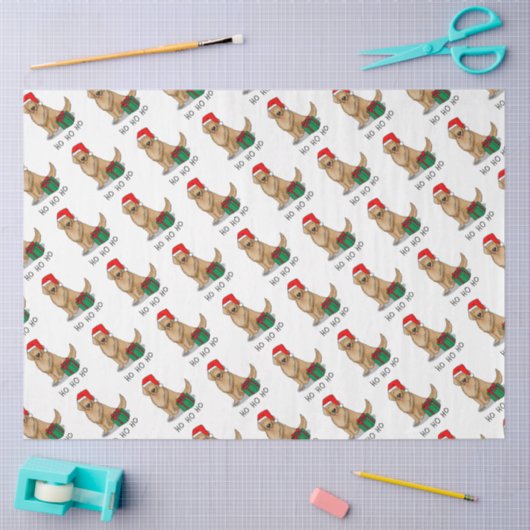 Kerstkerstkerstkerstkerstkerstman Golden Retriever Tissuepapier (Craft)