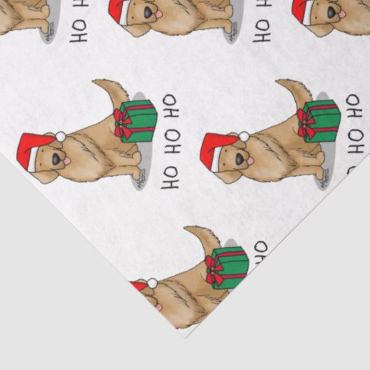 Kerstkerstkerstkerstkerstkerstman Golden Retriever Tissuepapier (Detail)