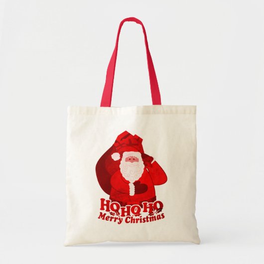 Kerstkerstkerstkerstkerstkerstman "Ho Ho Merry Ker Tote Bag (Voorkant)