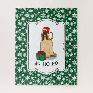Kerstkerstkerstkerstkerstkerstman met Afghaanse ho Legpuzzel