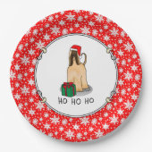 Kerstkerstkerstkerstkerstkerstman met Afghaanse ho Papieren Bordje (Voorkant)