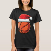 Kerstkerstkerstkerstkerstkerstman met basketbalspe t-shirt (Voorkant)