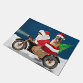 kerstkerstkerstkerstkerstkerstman met herdershond deurmat (Schuin)