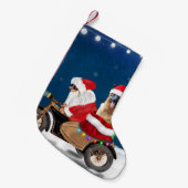 kerstkerstkerstkerstkerstkerstman met herdershond kleine kerstsok (Voorkant (Hangend))