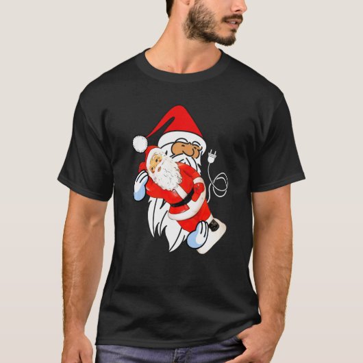 Kerstkerstkerstkerstkerstkerstman met kerststaartj t-shirt (Voorkant)